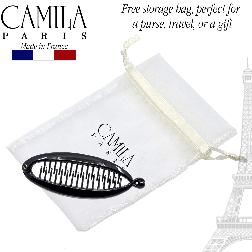 Camila Paris worn in a fishtail pony demonstrating volumizing hold