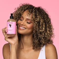 Camille Rose twist-out result on curly hair showing defined, frizz-controlled curls