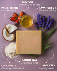 Candida Freedom lather on washcloth showing gentle cleansing performance