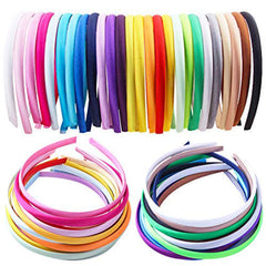 Candygirl front packaging showing 26 satin headbands, easy outfit matching