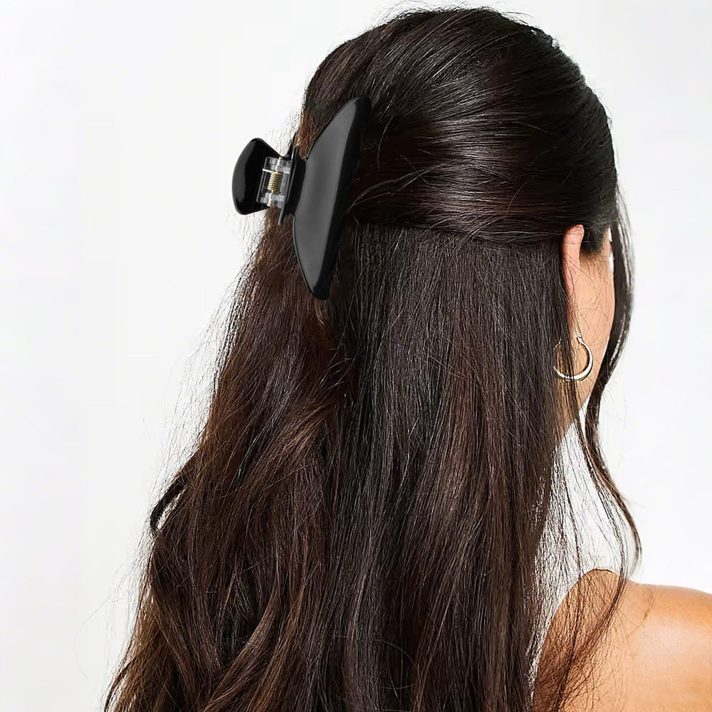 Canitor clip in hair side profile holding thick hair securely and comfortably