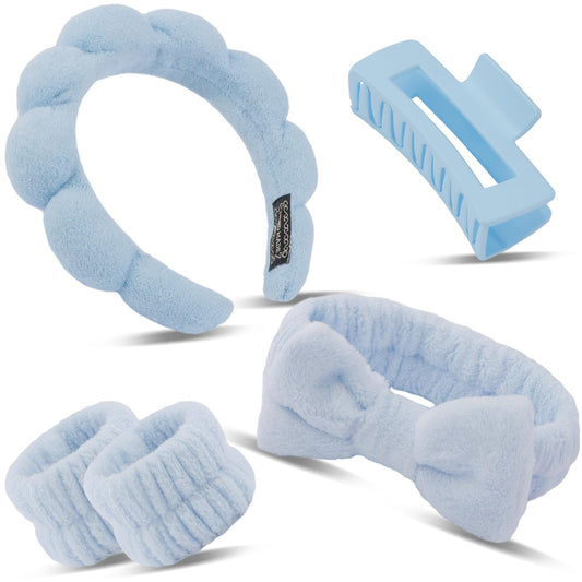 Canitor headband front view showing secure fit and neat hair control