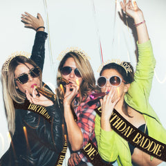 Canitor headband worn by model at party, creates standout look