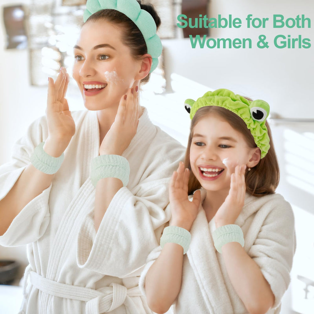 Canitor in use face wash lifestyle shot shows hands-free skincare convenience