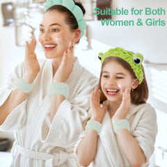 Canitor in use face wash lifestyle shot shows hands-free skincare convenience