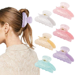 Canitor assorted marbled clips laid out to show color variations and choices