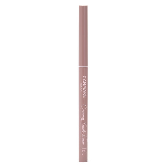 CANMAKE front packaging of creamy touch liner showing shade label and twist-up cap benefit long-lasting color