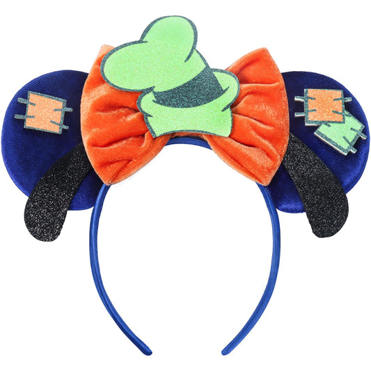 CANMIL front view showing orange bow and blue ears for playful style