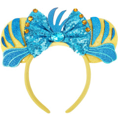 CANMIL front view mouse ears headband showing sparkle and bow for instant style
