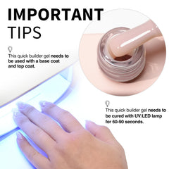 CANNI in-use manicure scene showing nude finish that blends with natural nails