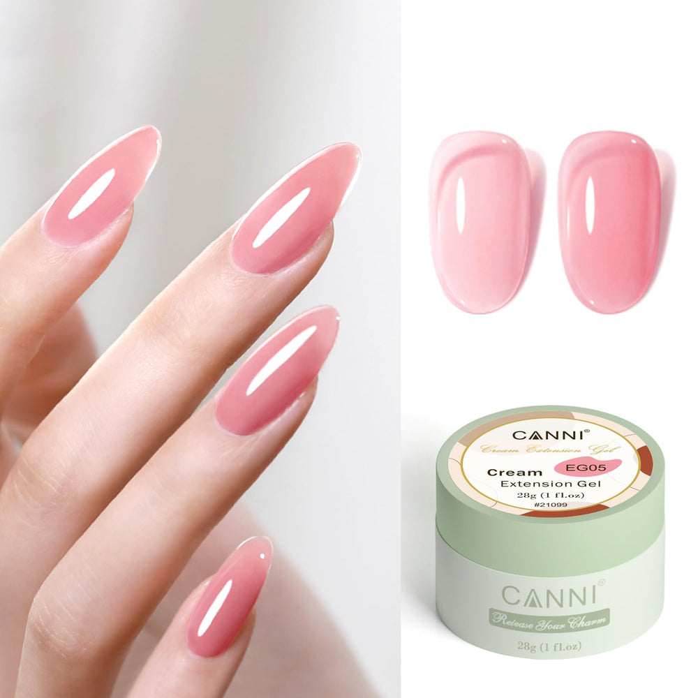 CANNI close-up of jelly gel texture demonstrating smooth self-leveling consistency