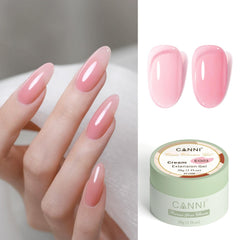CANNI builder gel texture close-up showing smooth self-leveling consistency