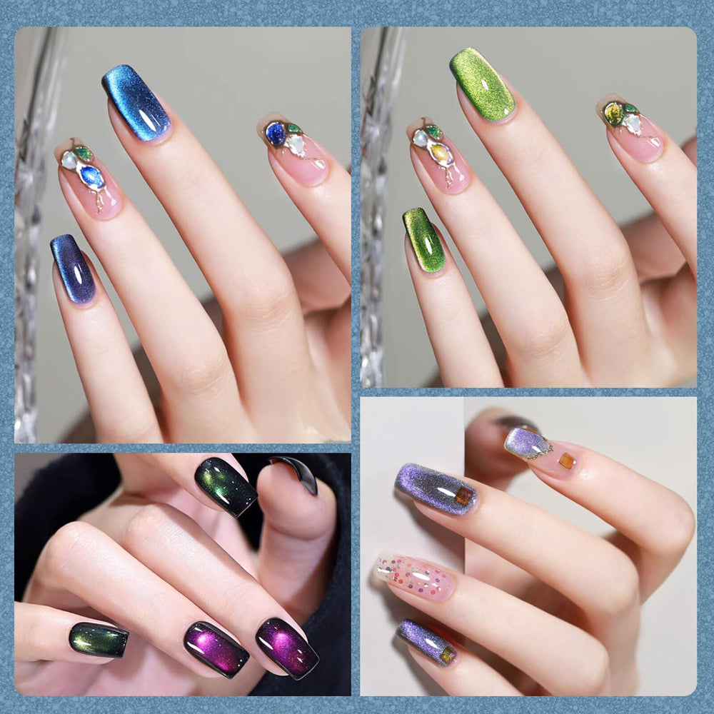 CANNI Chathams Blue on model hands showcasing salon finish benefit