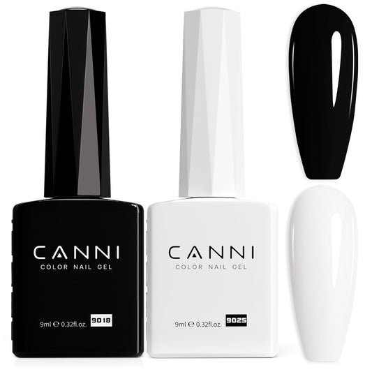 CANNI front packaging showing black and white gel kit and gift-ready box