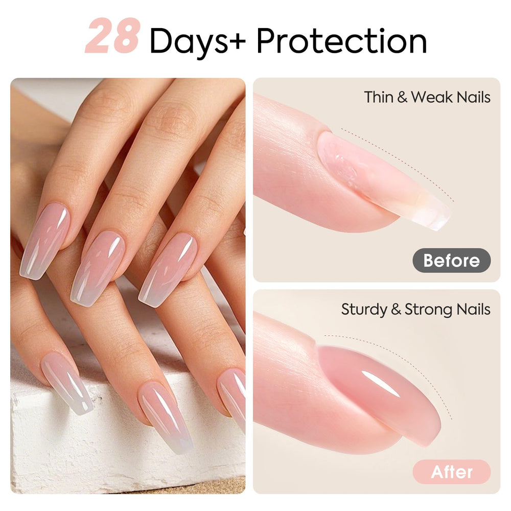 CANNI nude-pink apex close-up demonstrating natural-looking height and balance