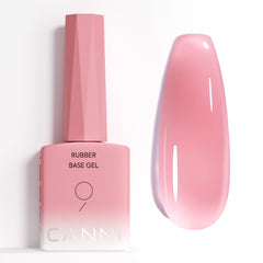 CANNI bottle front view shows peach-pink base and durable formula benefits