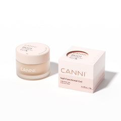 CANNI salon lifestyle application with technician using gel for client nails
