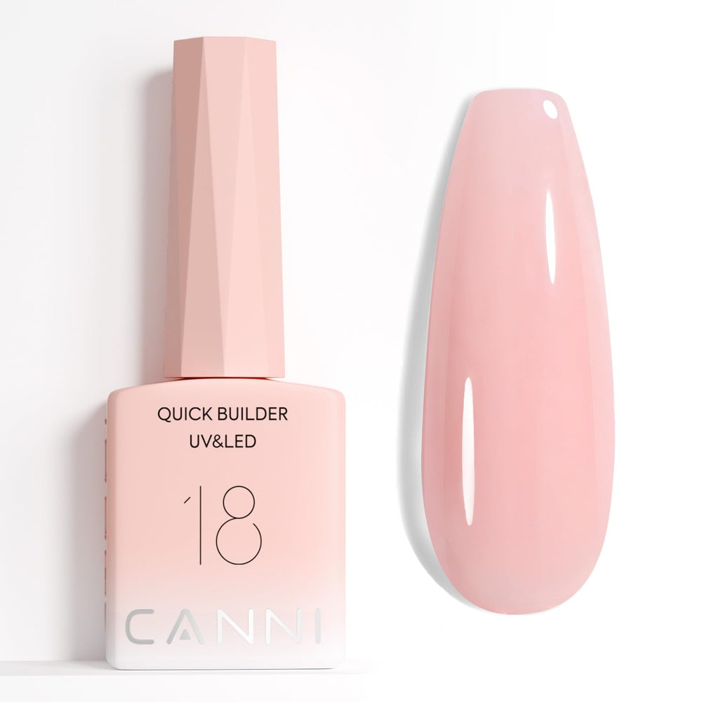 CANNI soft pink bottle front view showing compact 9ML bottle and branding benefit