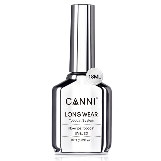 CANNI bottle front view showing clear top coat and brand