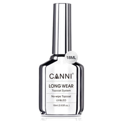 CANNI bottle front view showing clear top coat and brand