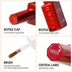 CANNI white gel close-up highlighting opacity and streak-free benefit