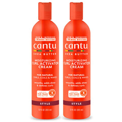 Cantu front packaging showing jar that defines curls and adds shine