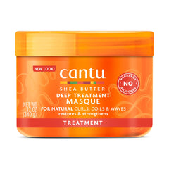 Cantu masque front packaging showing 12 oz and benefits