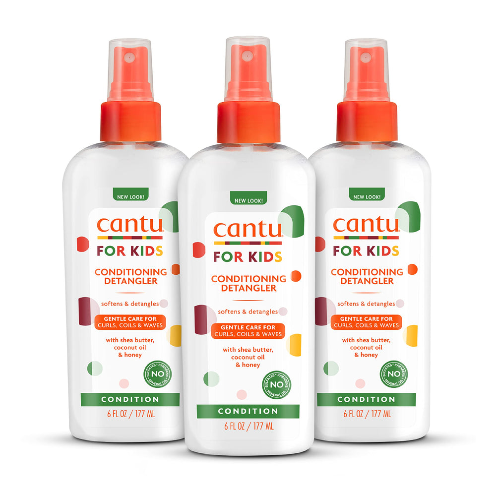 Cantu front packaging showing conditioning detangler benefits