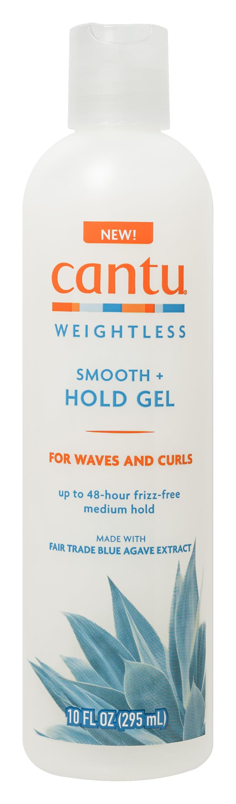 Cantu front packaging image showing bottle and clear gel for defined curls