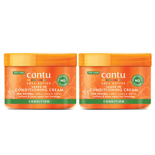 Cantu front packaging showing jar and two-pack for clear product identification and convenience