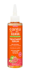 Cantu guava & ginger scalp serum bottle front view shows product and benefits