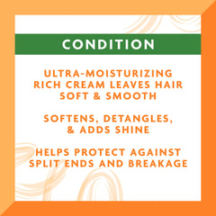 Cantu label closeup highlighting shea butter and ingredient benefit