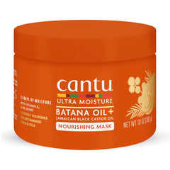 Cantu jar front view showing label and 10 oz size for clear identification and trust