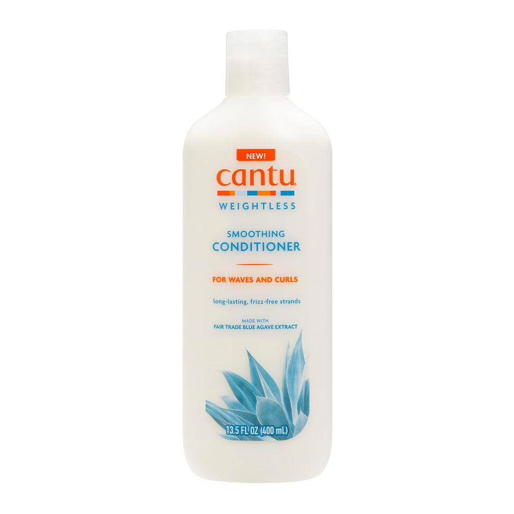 Cantu Weightless Conditioner front bottle showing label and lightweight smoothing benefit