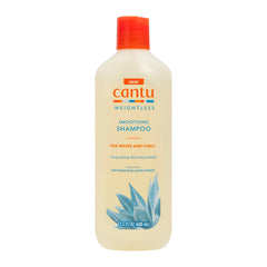 Cantu Weightless Smoothing Shampoo front bottle showing label and lightweight benefit
