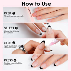 CANVALITE nails worn on a hand to demonstrate everyday look