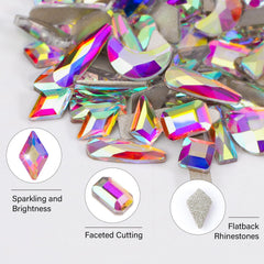 CANVALITE macro of round AB crystals showing bright reflective detail