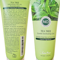 Care me gel texture close-up highlighting smooth non-grit formula for gentle exfoliation