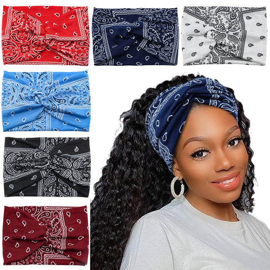 Carede front view of six-pack headbands showing colors and packaging, easy selection benefit