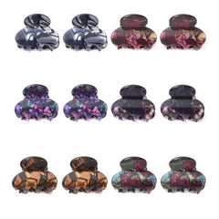 Carede front packaging showing twelve assorted mini clips for easy styling
