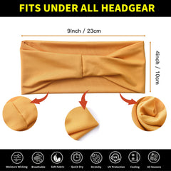 Carede headband worn during yoga to keep hair back and wick light sweat