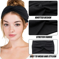 Carede headband beside ruler showing 15x23cm size and stretch, ensures proper fit benefit