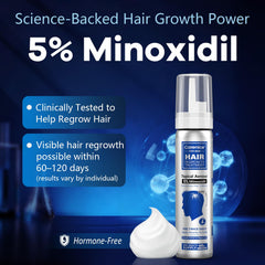 CARENICE foam being applied to scalp for targeted coverage