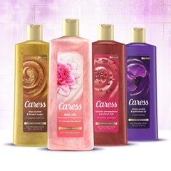 Caress pump in shower use dispensing foam for quick convenient cleansing