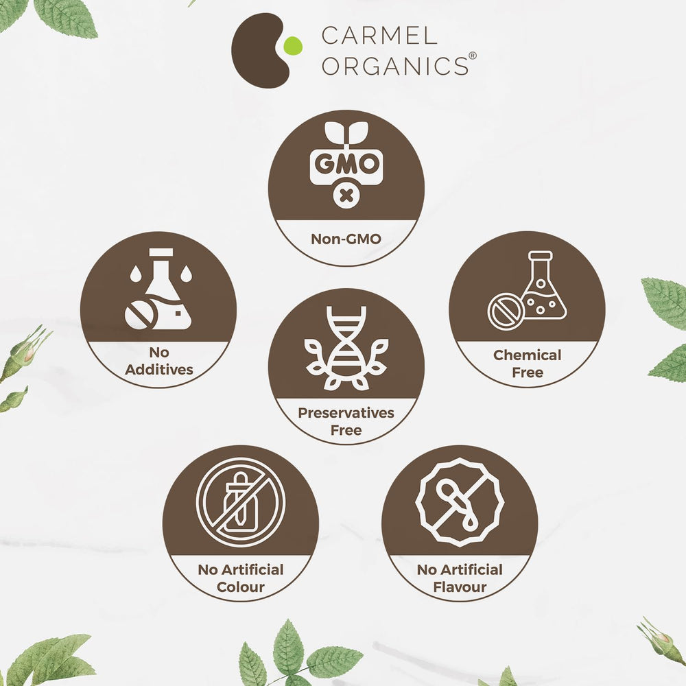 CARMEL ORGANICS double boiler setup showing safe, controlled heating for infusion