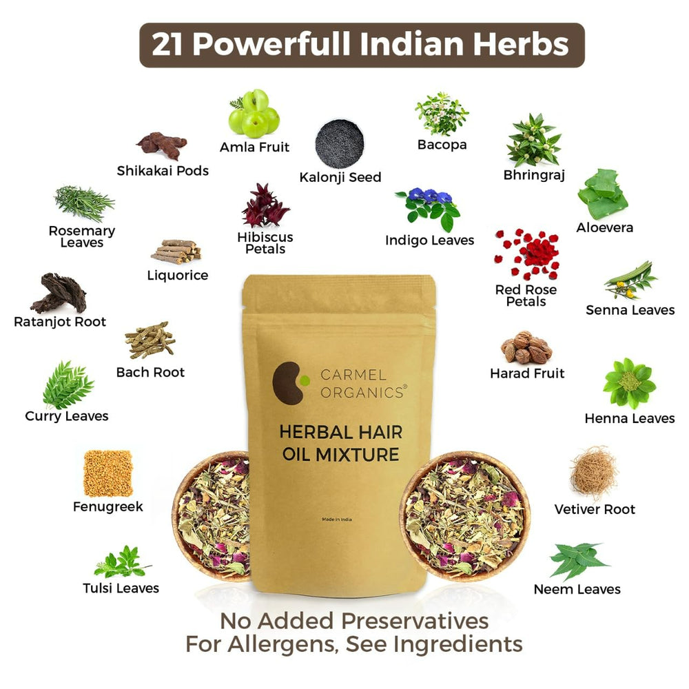 CARMEL ORGANICS texture of powdered herbs highlighting easy infusion mixing