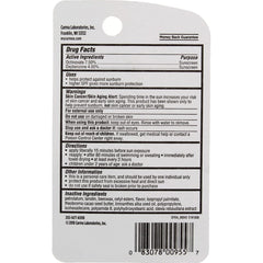 Carmex click-stick button detail demonstrating easy click applicator for mess-free use
