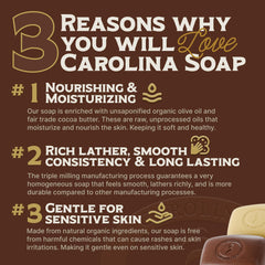 Carolina Castile close-up of soap texture highlighting smoothness