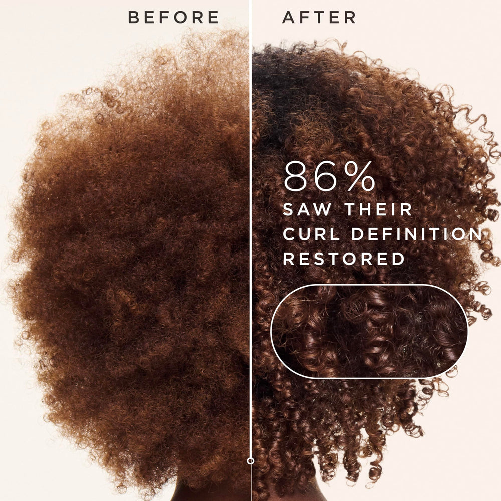 Carol's Daughter before-and-after curls showing improved definition benefit