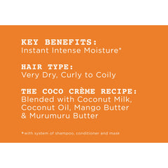 Carol's Daughter close-up of coconut oil and mango butter ingredients for nourishing moisture